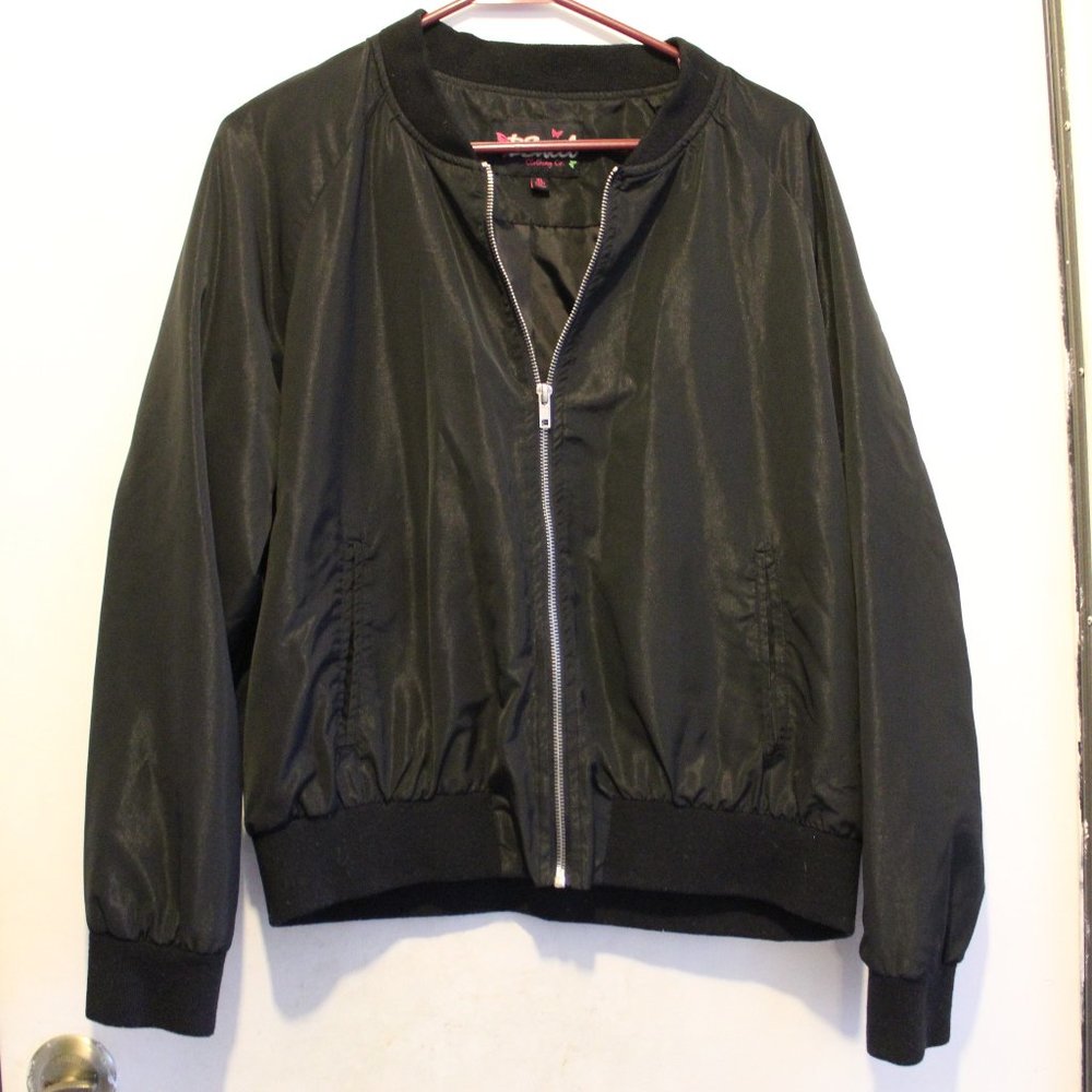 B Sweet Black Nylon Womens Jacket Los Angeles XL (CLO)